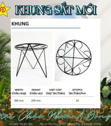 Mẫu khung sắt chậu nhựa mới tại Hồ Chí Minh