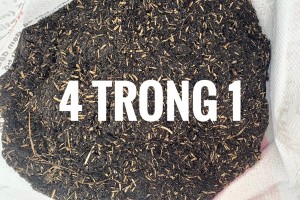 Tro trấu trộn 4 trong 1 cho cây trồng